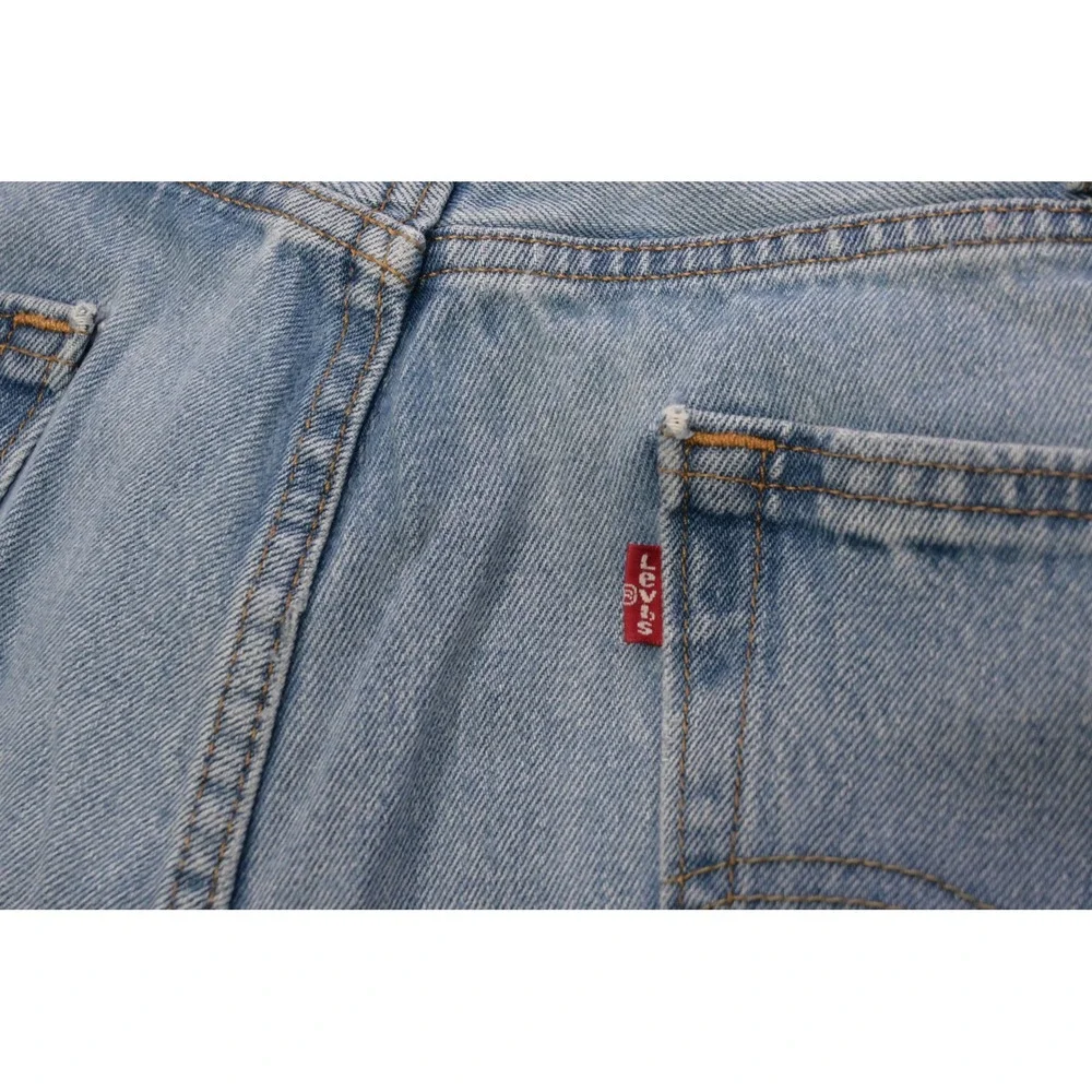 Levi's 550 Jeans Mens 38x32 Light Blue Relaxed Straight Leg Denim Excellent